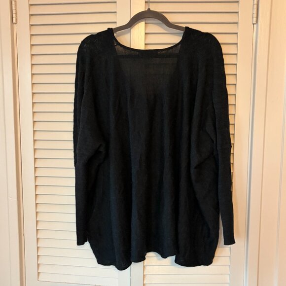 Smartwool women's wrap top sweater black small medium S/M - Picture 6 of 9